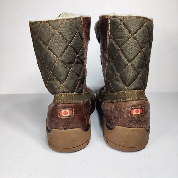 Pajar Canada Waterproof Winter Faux Fur Lined Brown Men\'s Boot Size 7.5-8